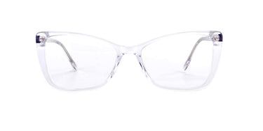 Women Urban Eyglasses: Tina - Transparent - SpaceSMART Eye Clinic (Front View)